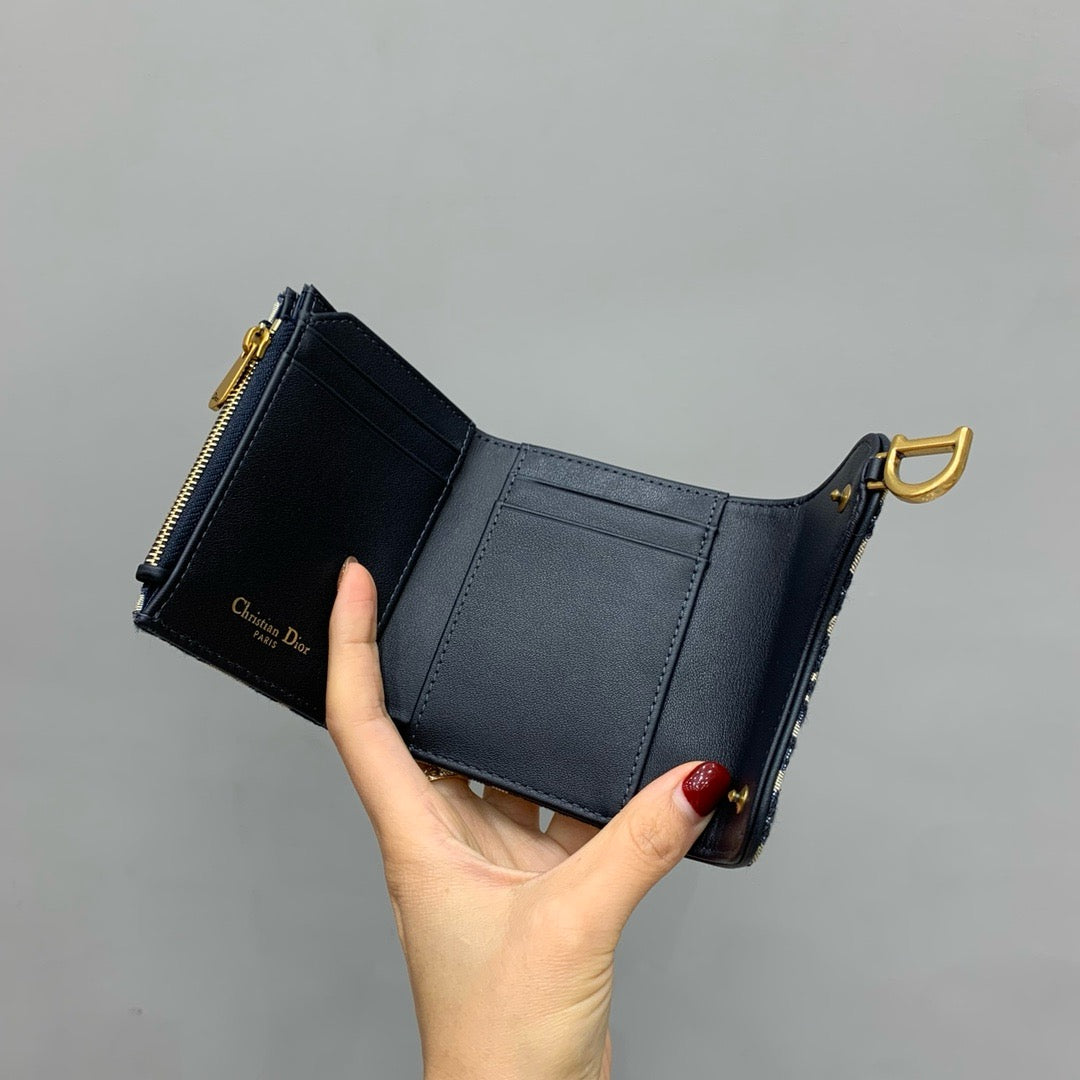 디올 새들 로투스 오블리크 반지갑