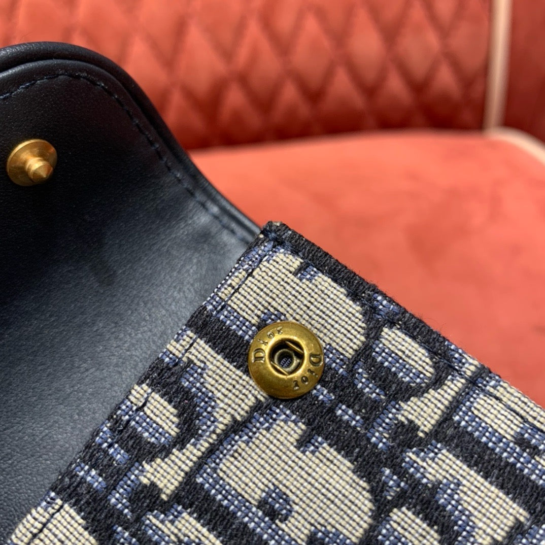 디올 새들 오블리크 5-포켓 카드 홀더