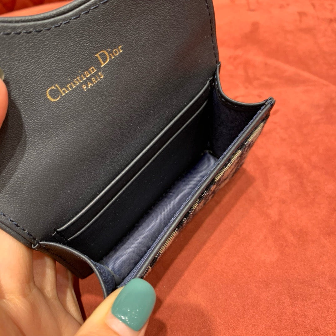 디올 새들 플랩 오블리크 카드