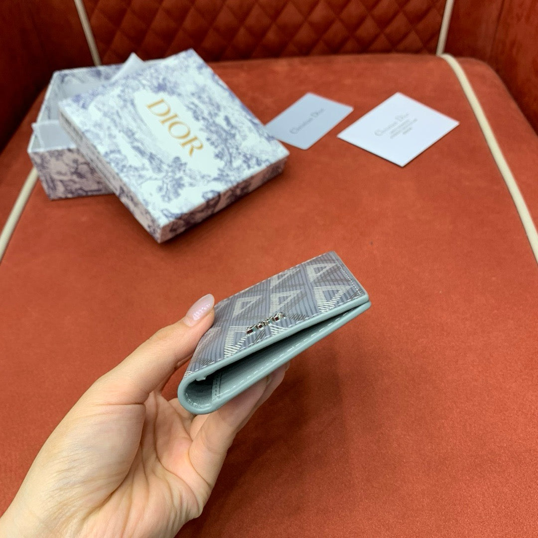 디올 CD 다이아몬드 버티컬 카드 지갑