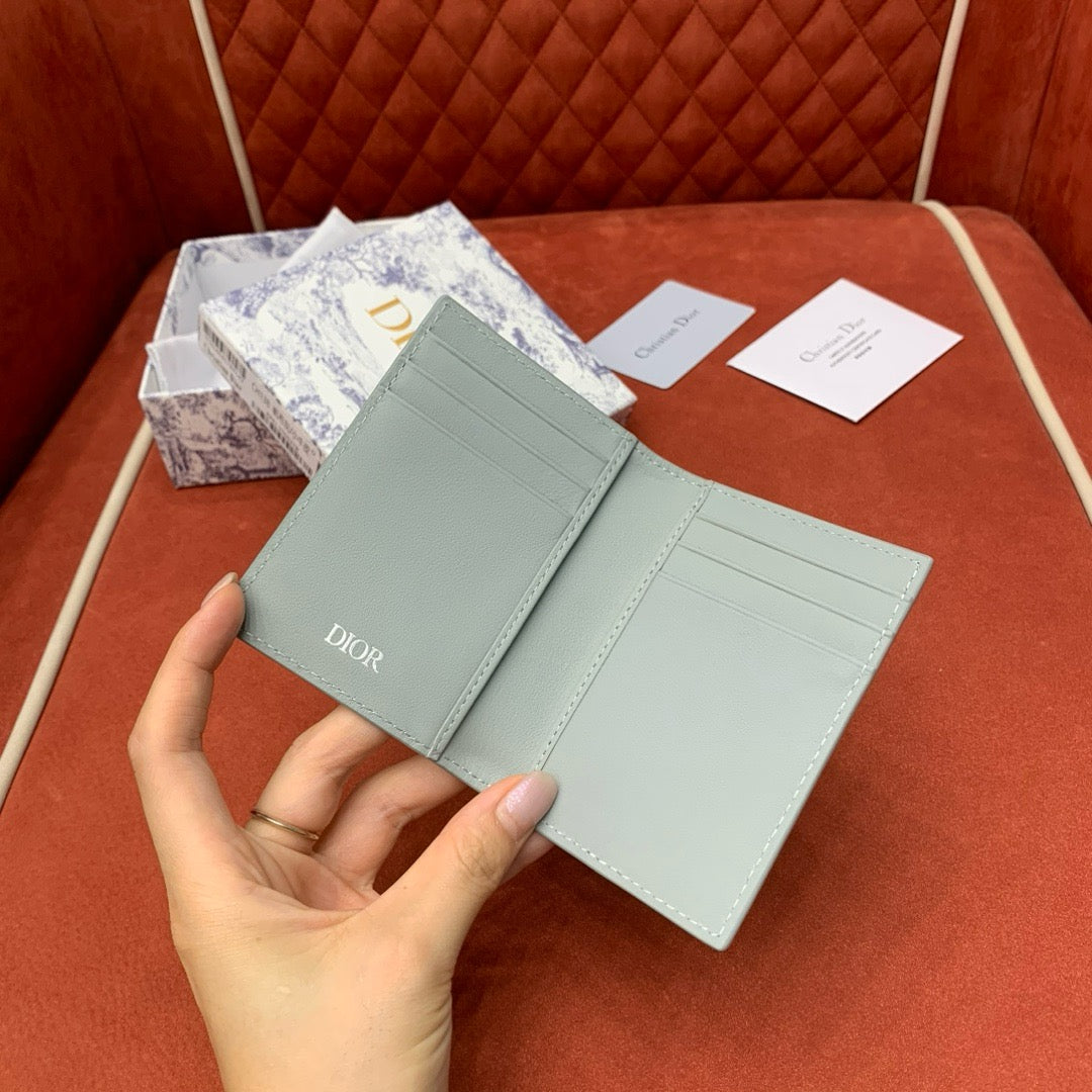 디올 CD 다이아몬드 버티컬 카드 지갑