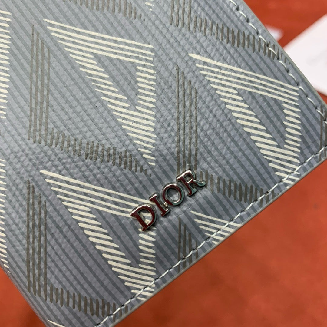 디올 CD 다이아몬드 버티컬 카드 지갑
