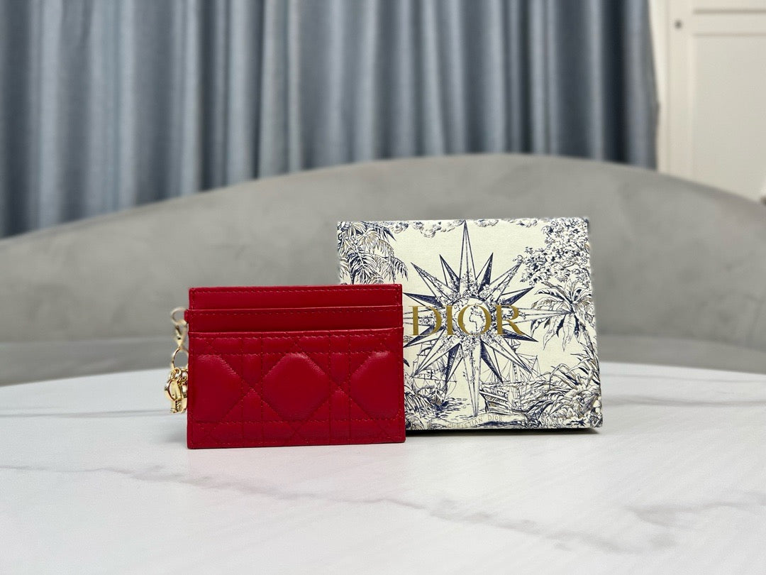 디올 레이디 프리지아 카드 홀더