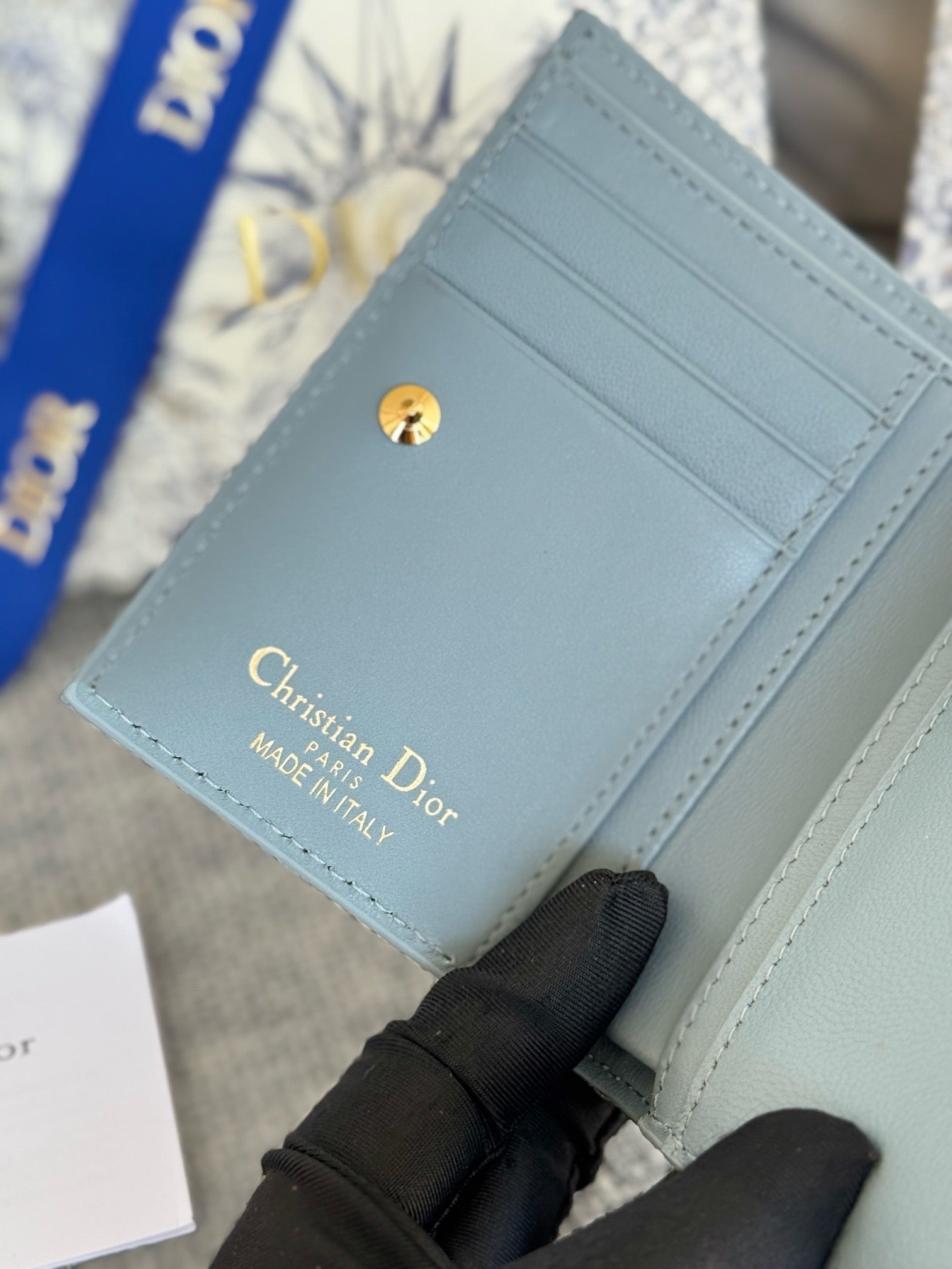 디올 미스 디올 달리아 울오버 지갑