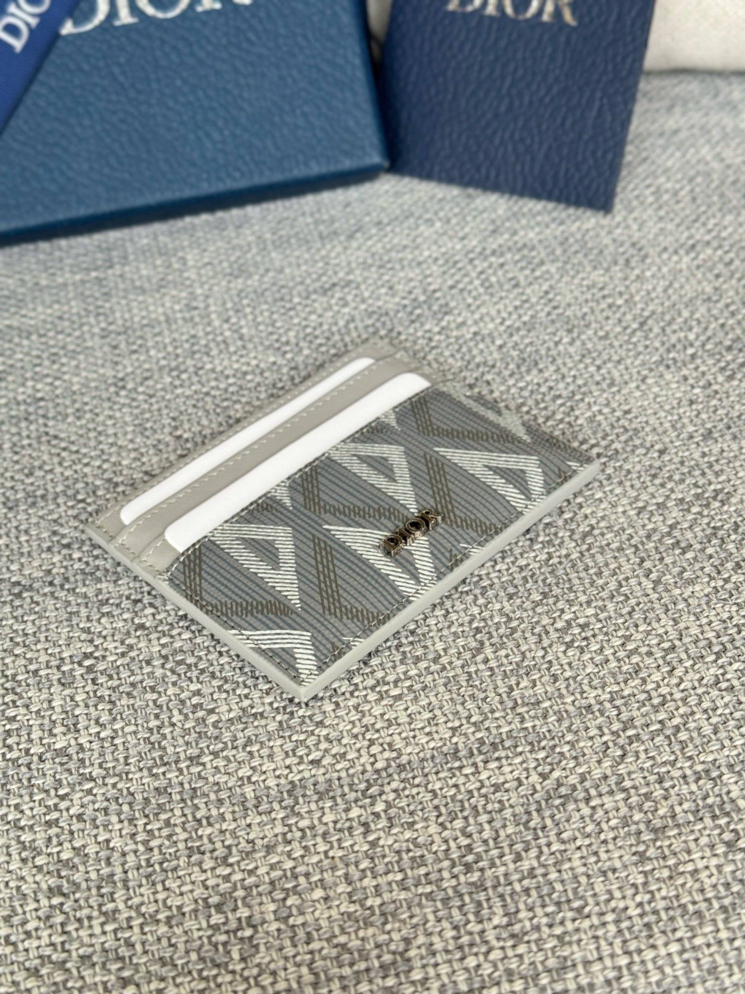 디올 CD 다이아몬드 캔버스 카드 홀더