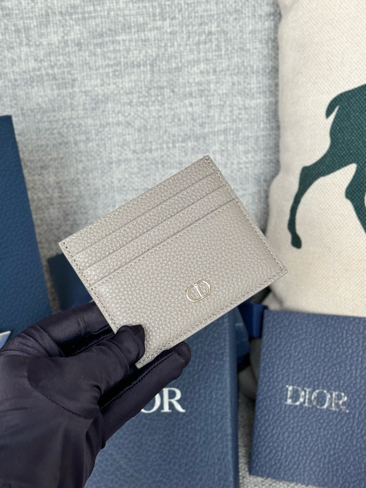 디올 CD 아이콘 카드 지갑