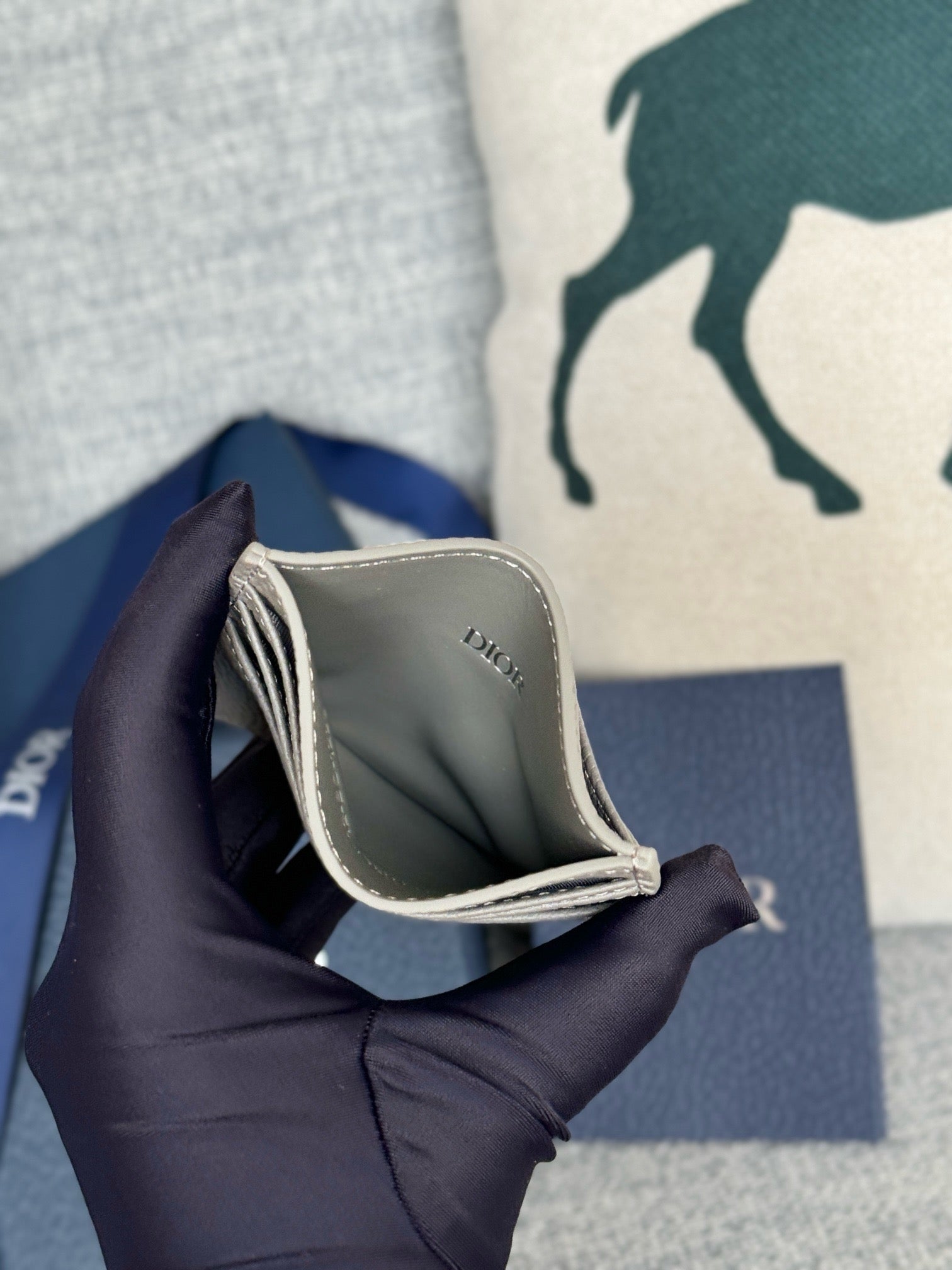 디올 CD 아이콘 카드 지갑