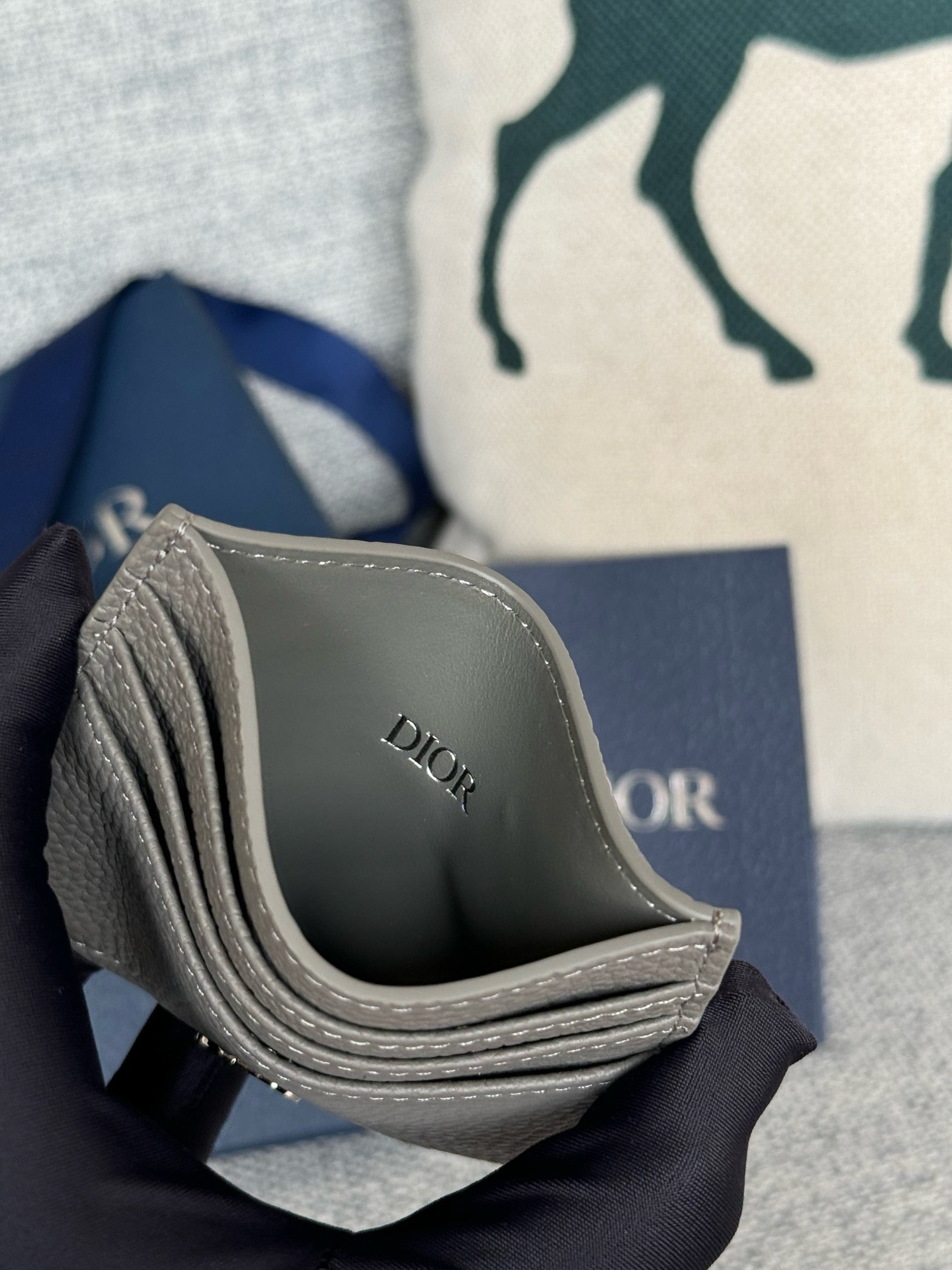 디올 CD 아이콘 카드 지갑