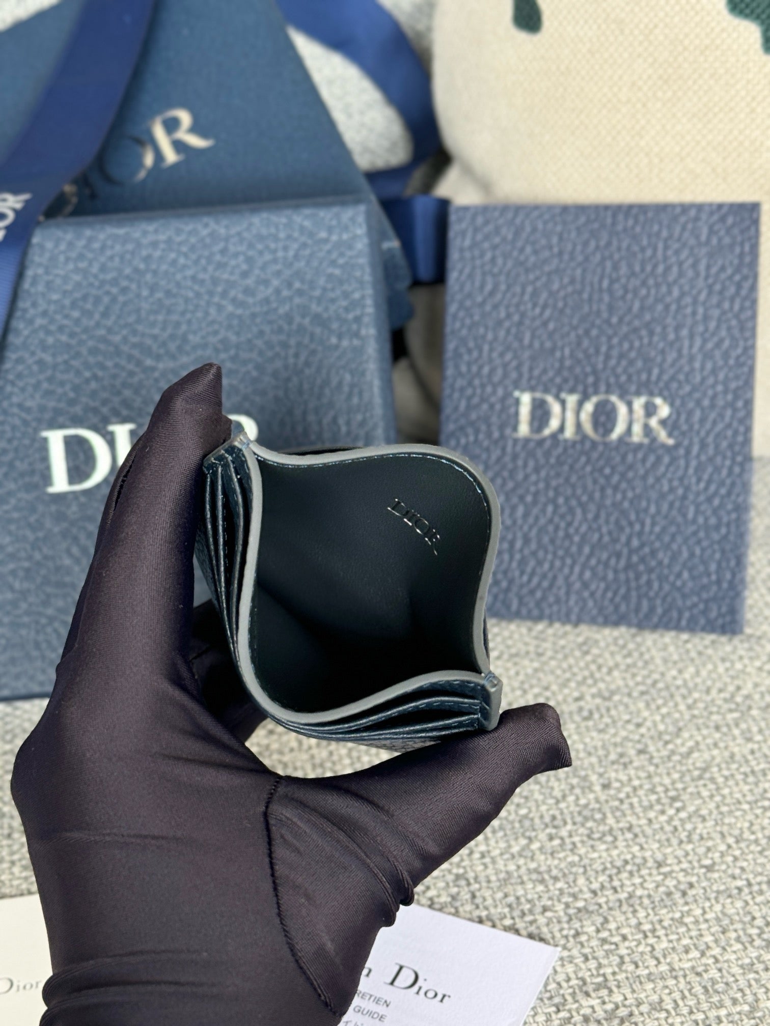 디올 CD 아이콘 카드 지갑