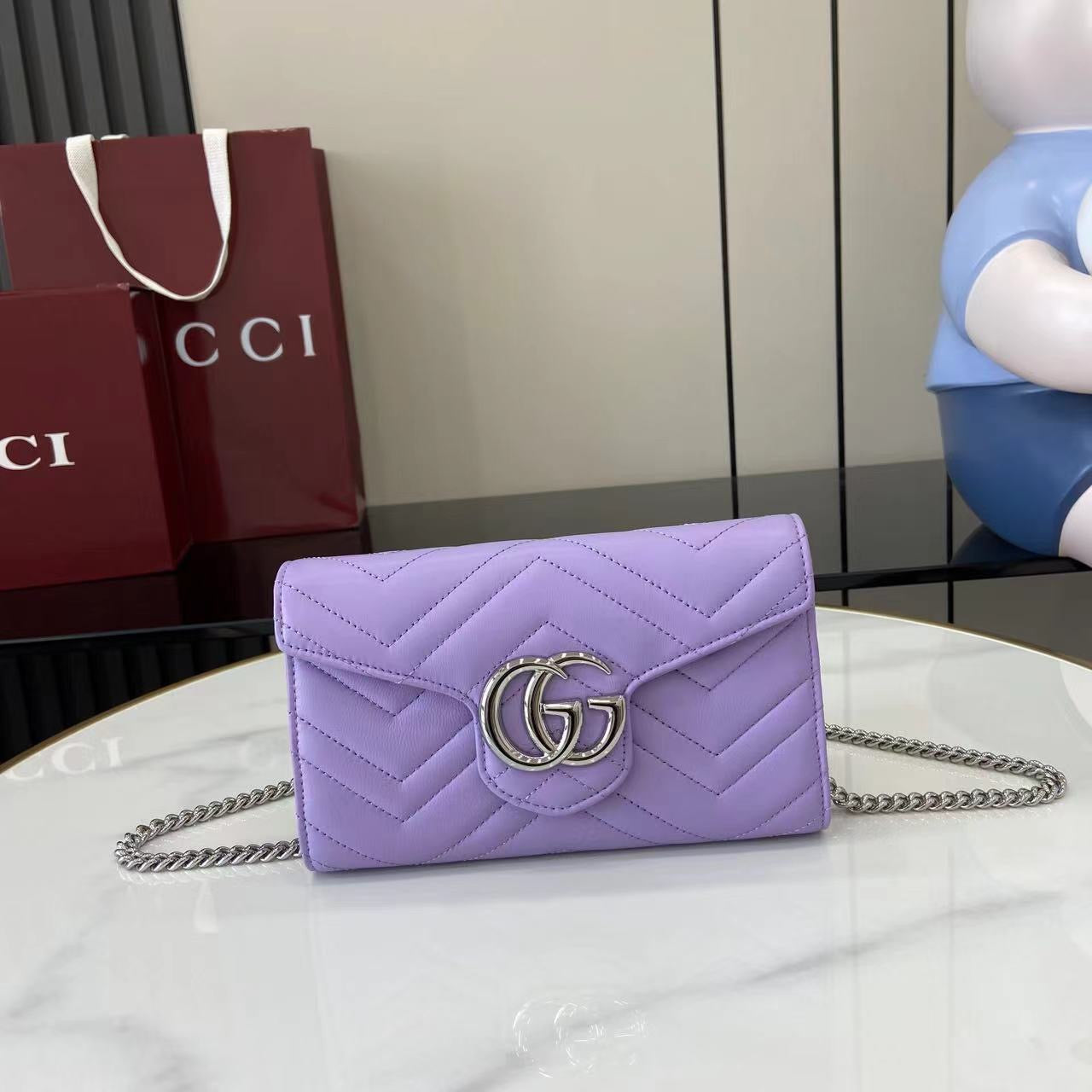 구찌 GG 마몬트 체인 달린 지갑