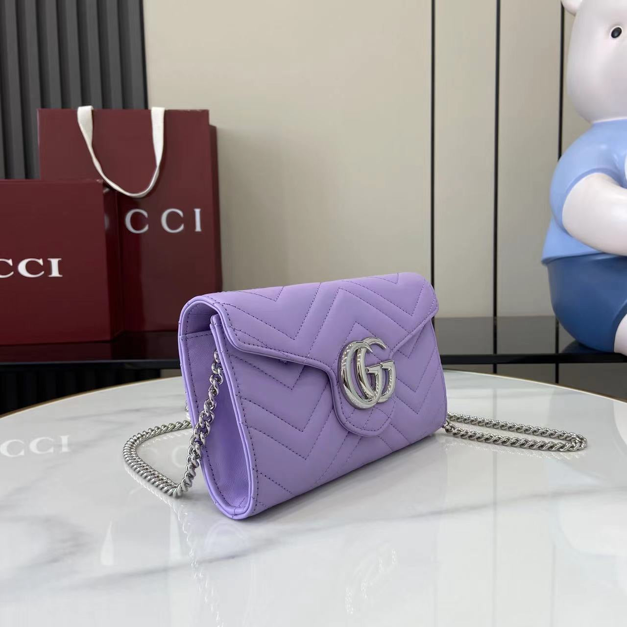 구찌 GG 마몬트 체인 달린 지갑