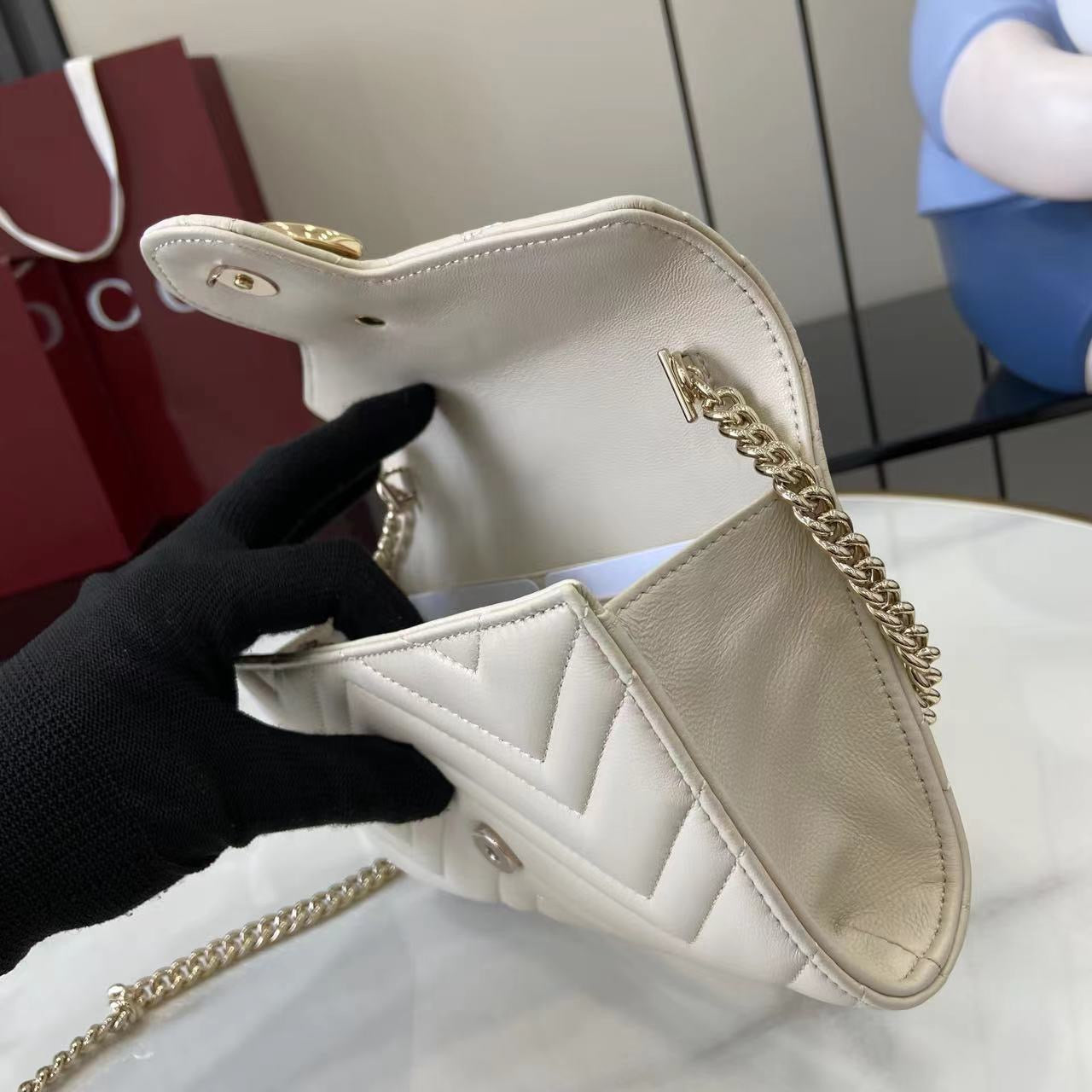 구찌 GG 마몬트 체인 달린 지갑