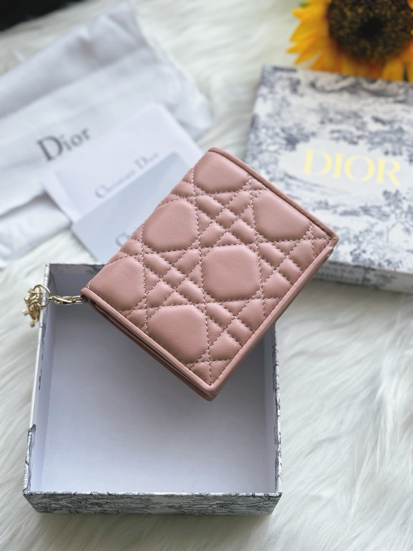 디올 레이디 반지갑