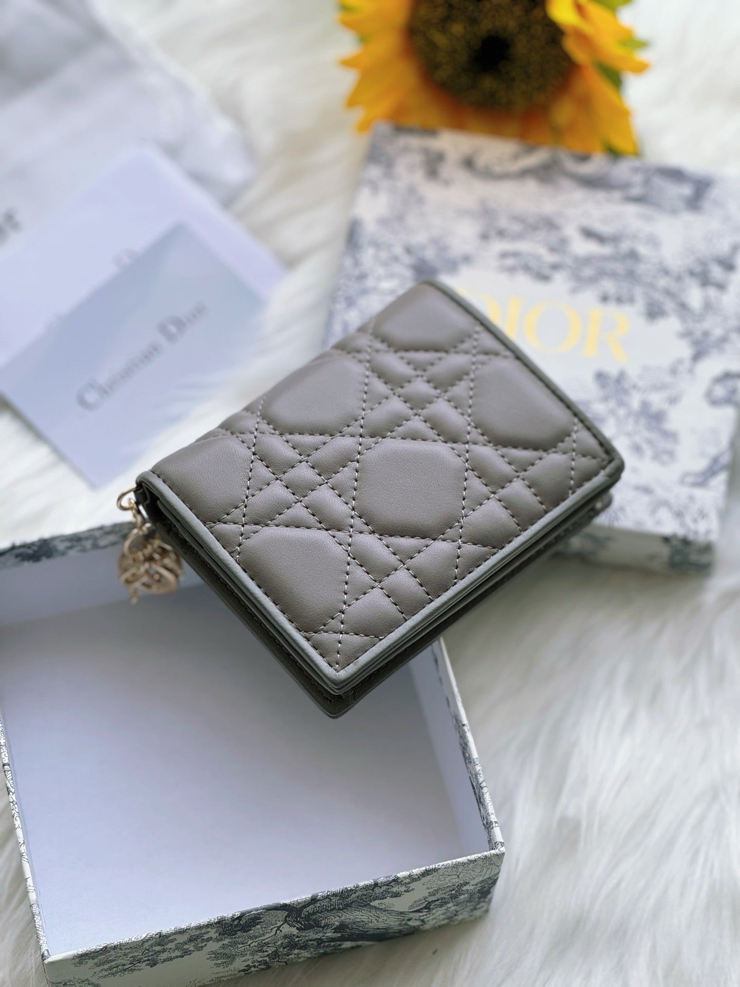 디올 레이디 반지갑