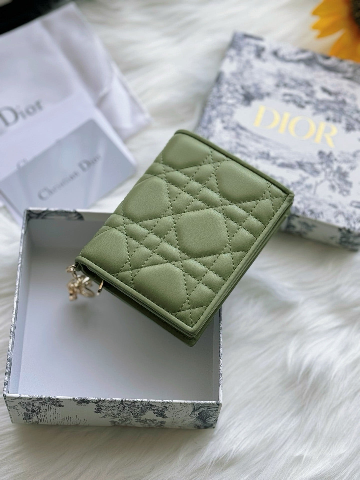 디올 레이디 반지갑