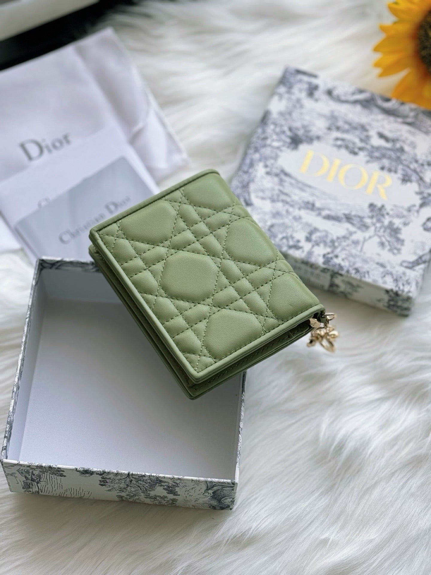 디올 레이디 반지갑