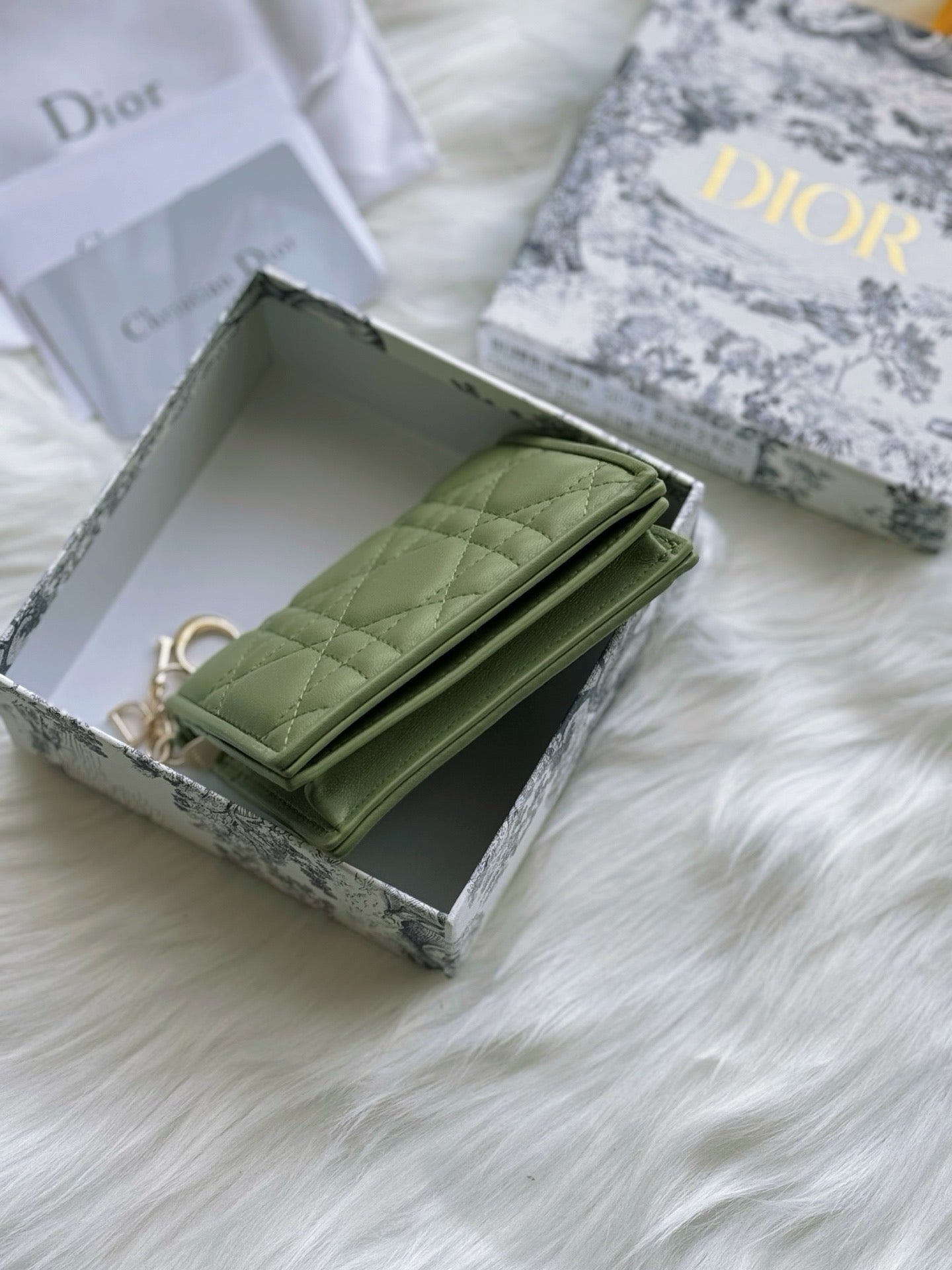 디올 레이디 반지갑