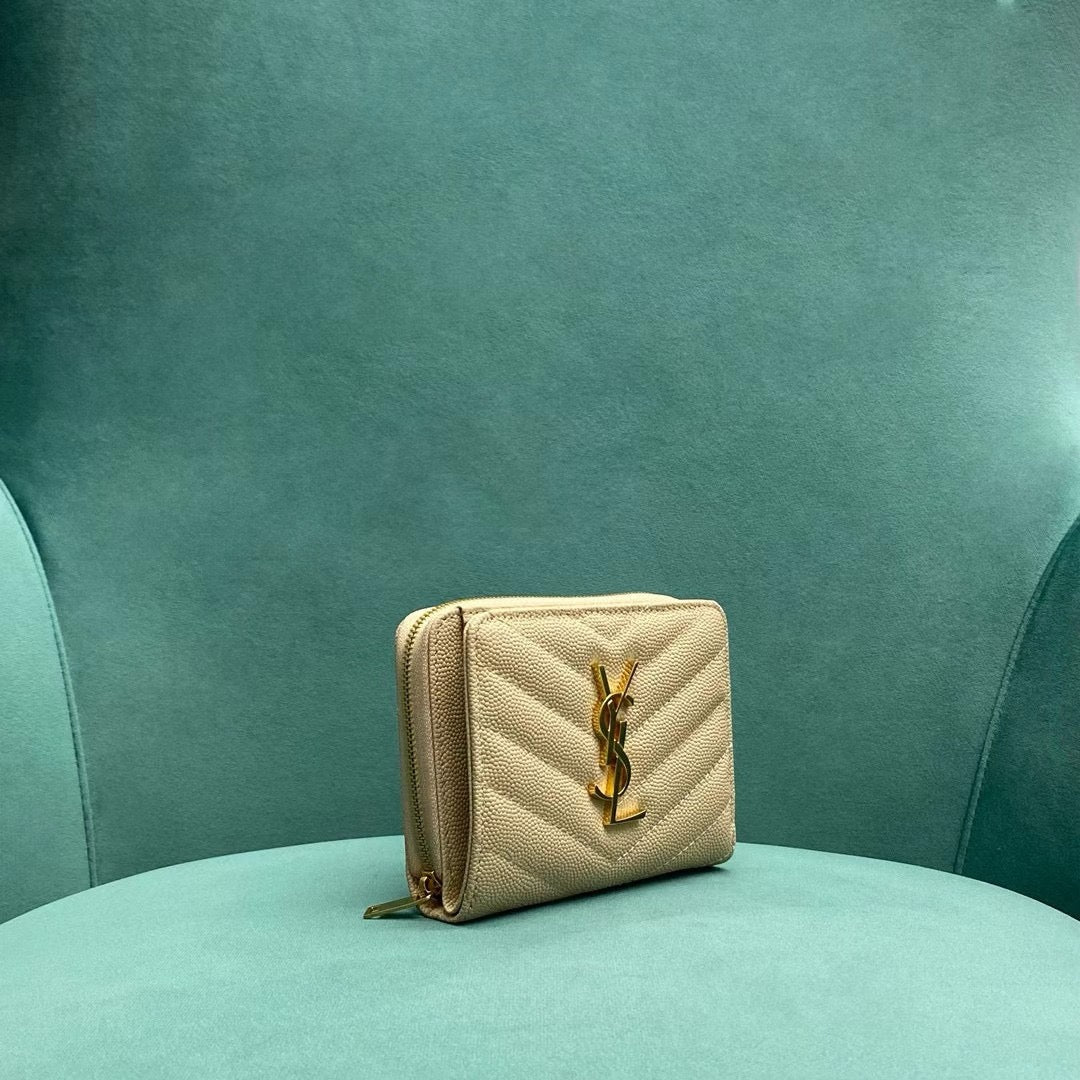 생로랑 카산드라 마테라쎄 동전 카드 지갑