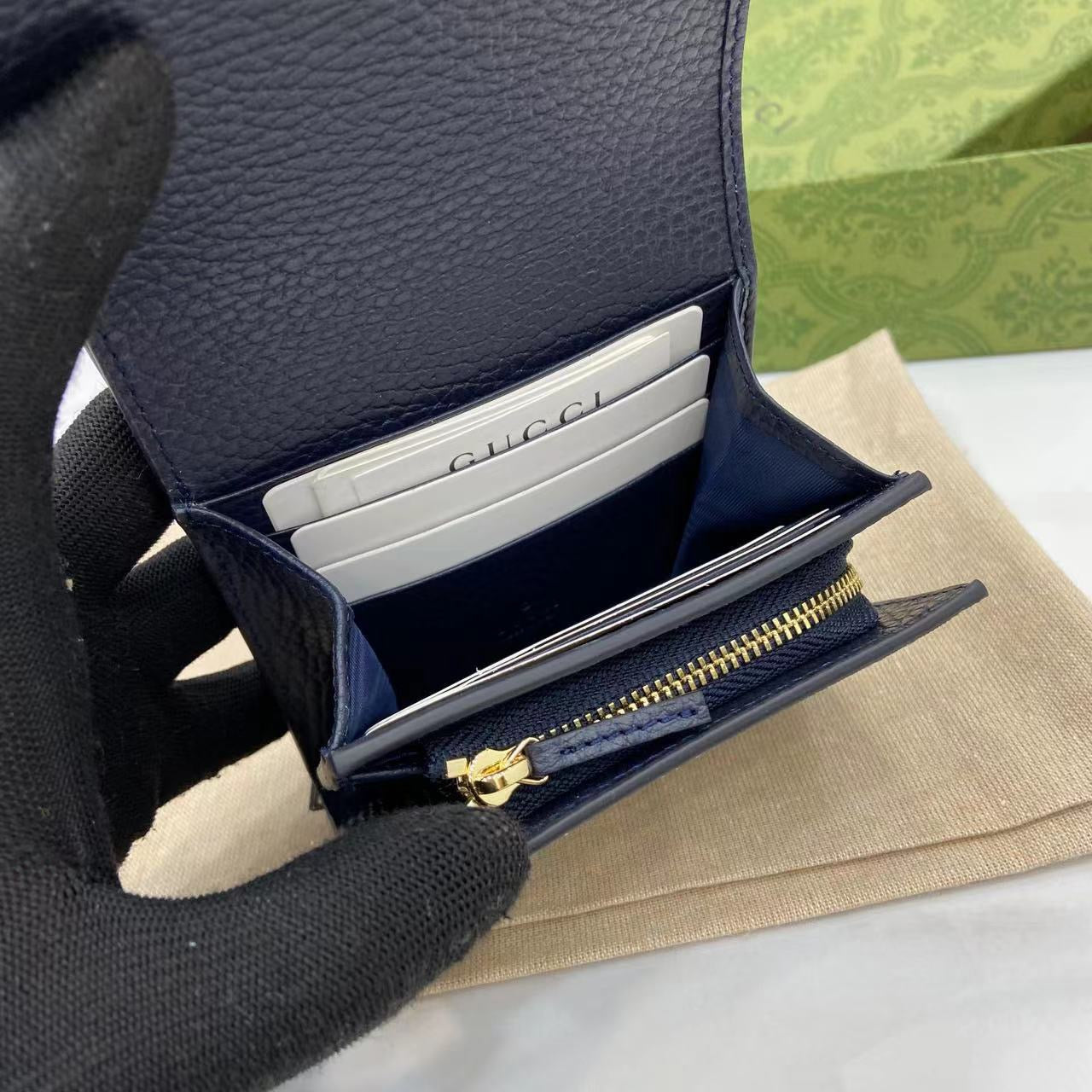 구찌 GG 마몬트 레더 지갑