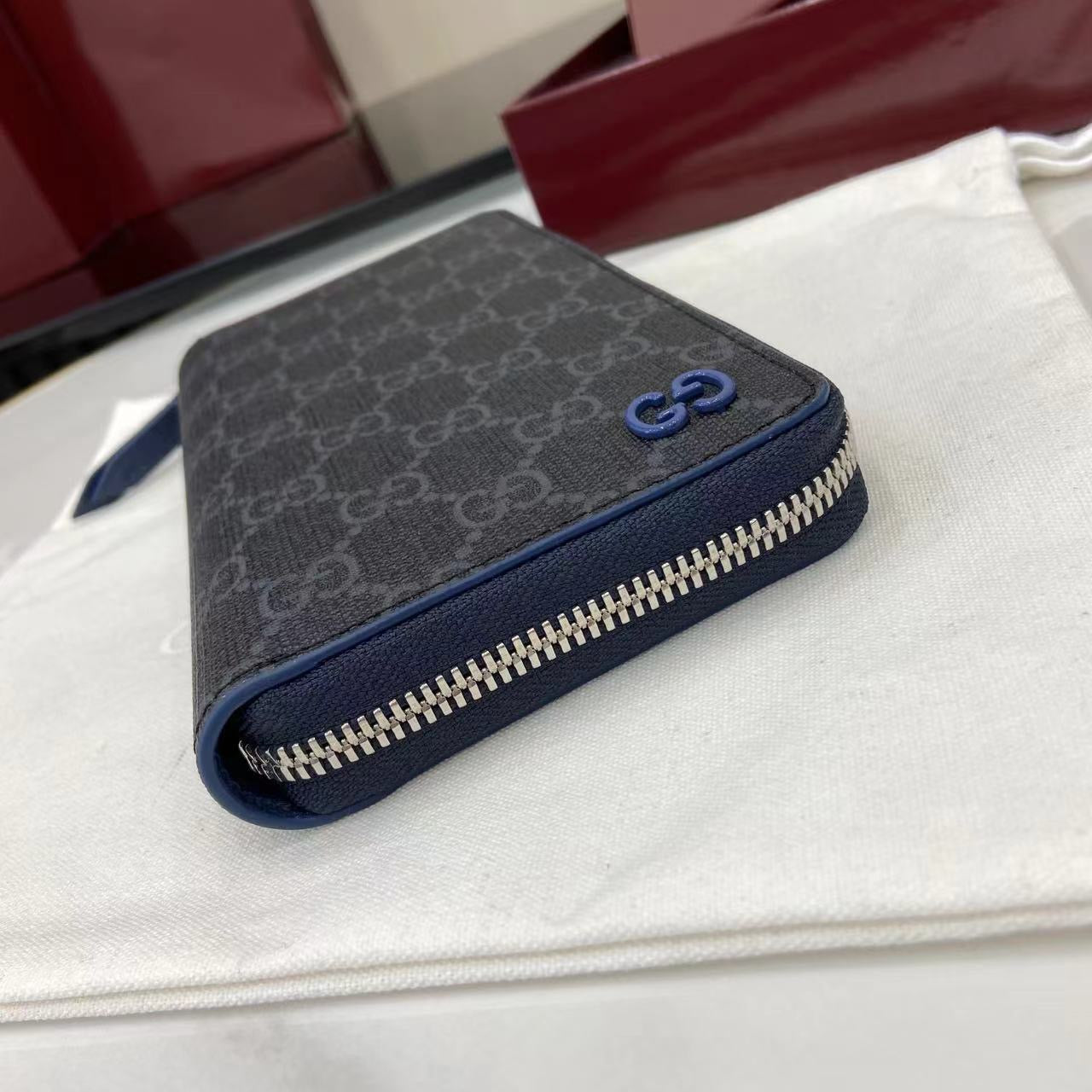 구찌 바이컬러 지퍼 장지갑