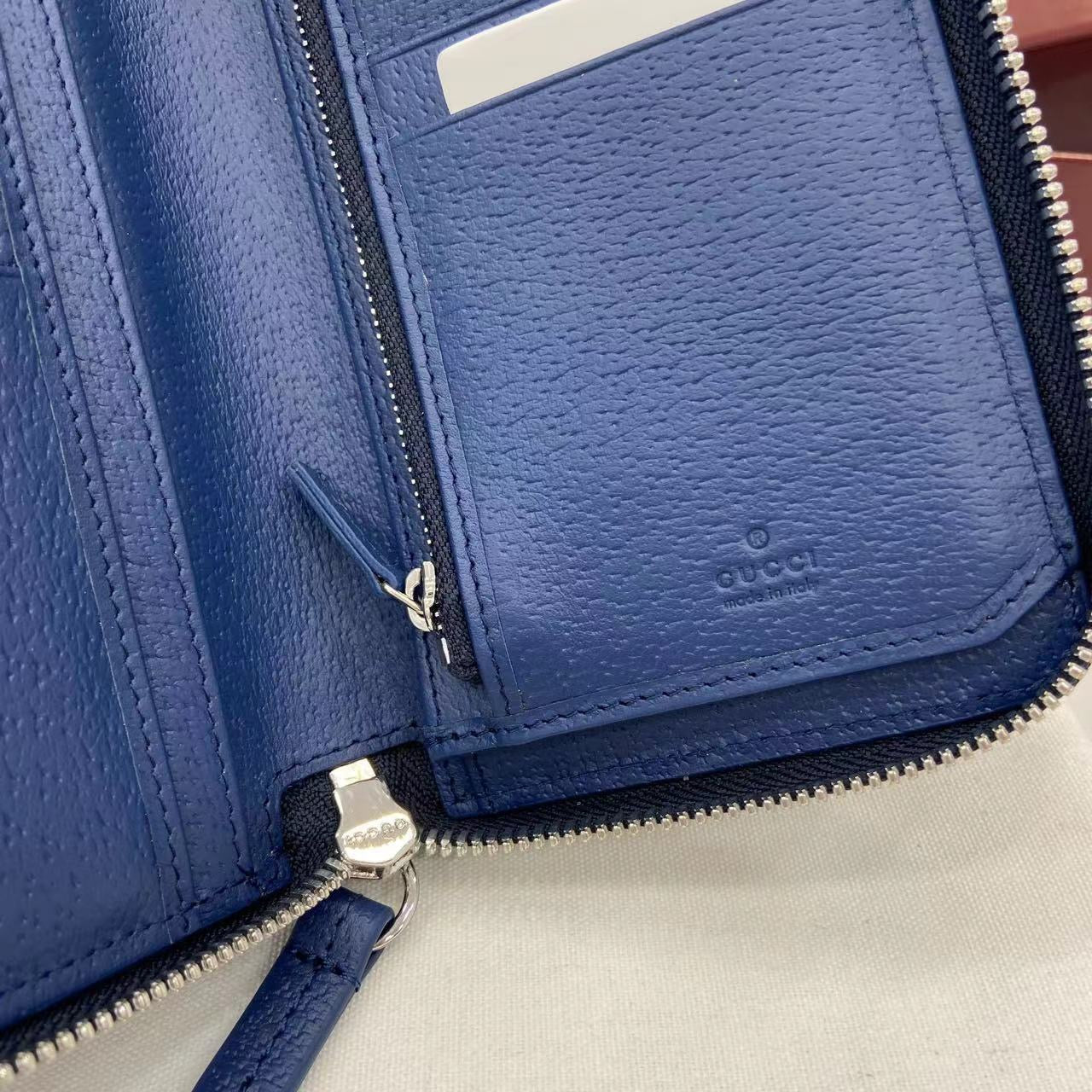 구찌 바이컬러 지퍼 장지갑