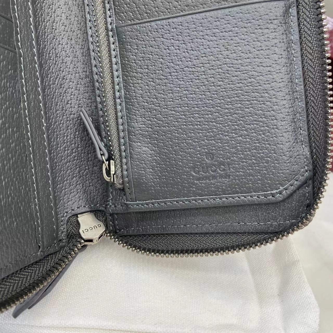 구찌 바이컬러 지퍼 장지갑