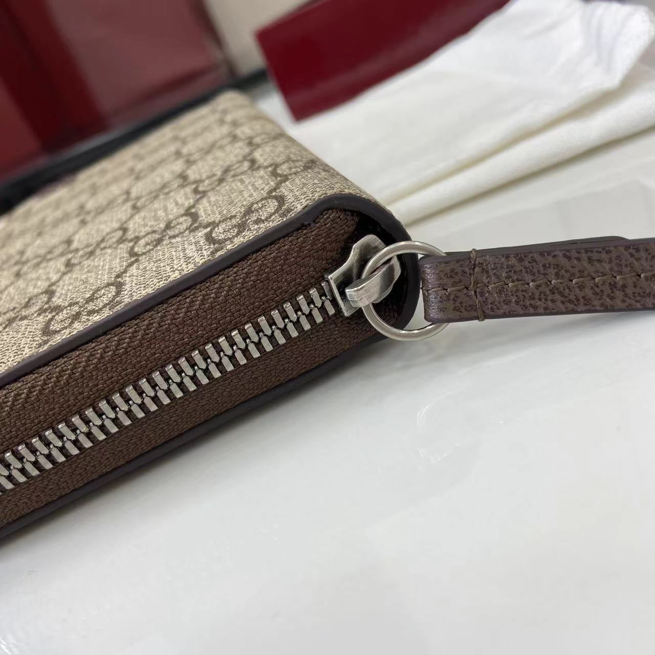 구찌 바이컬러 지퍼 장지갑