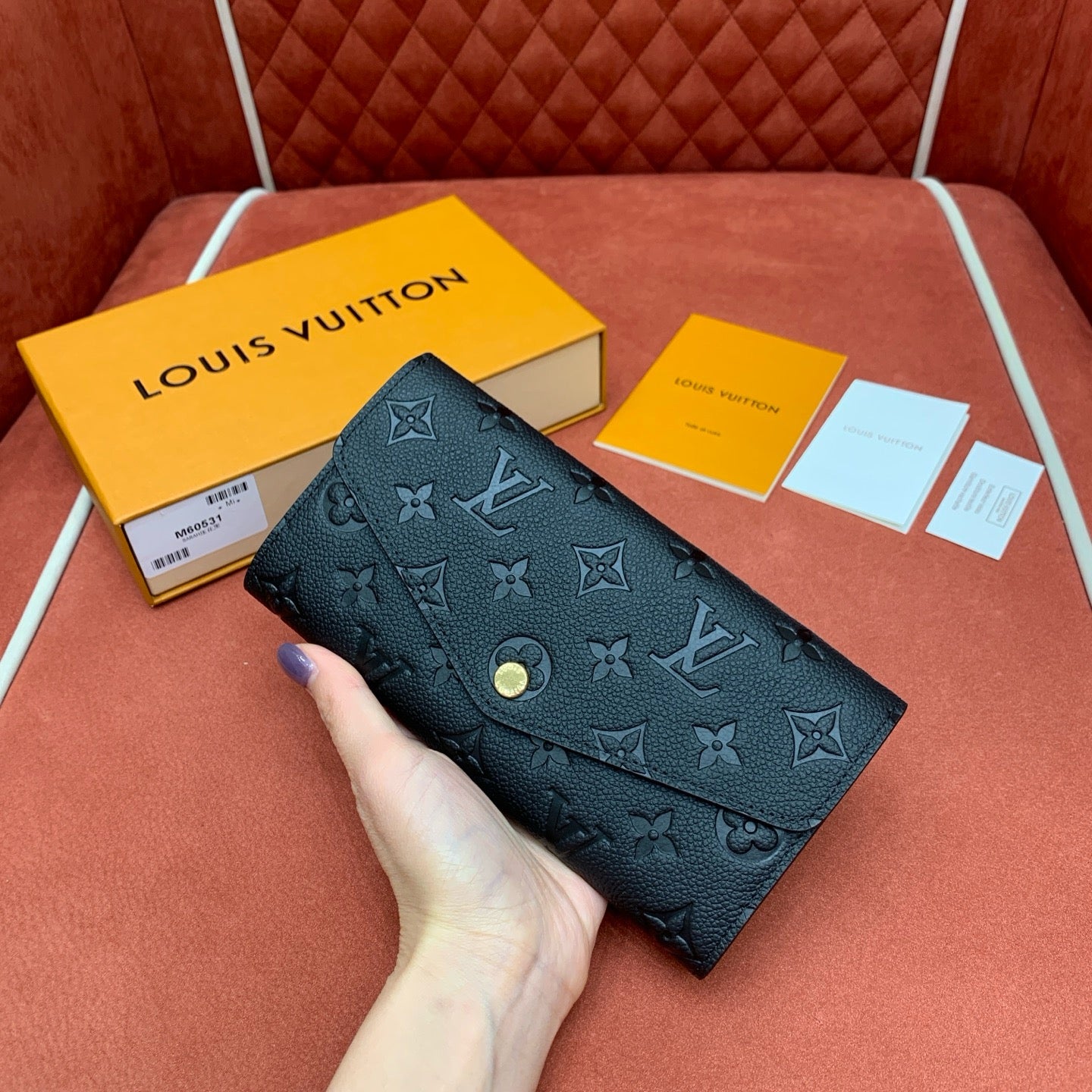 루이비통 사라 월렛 모노그램 앙프렝뜨