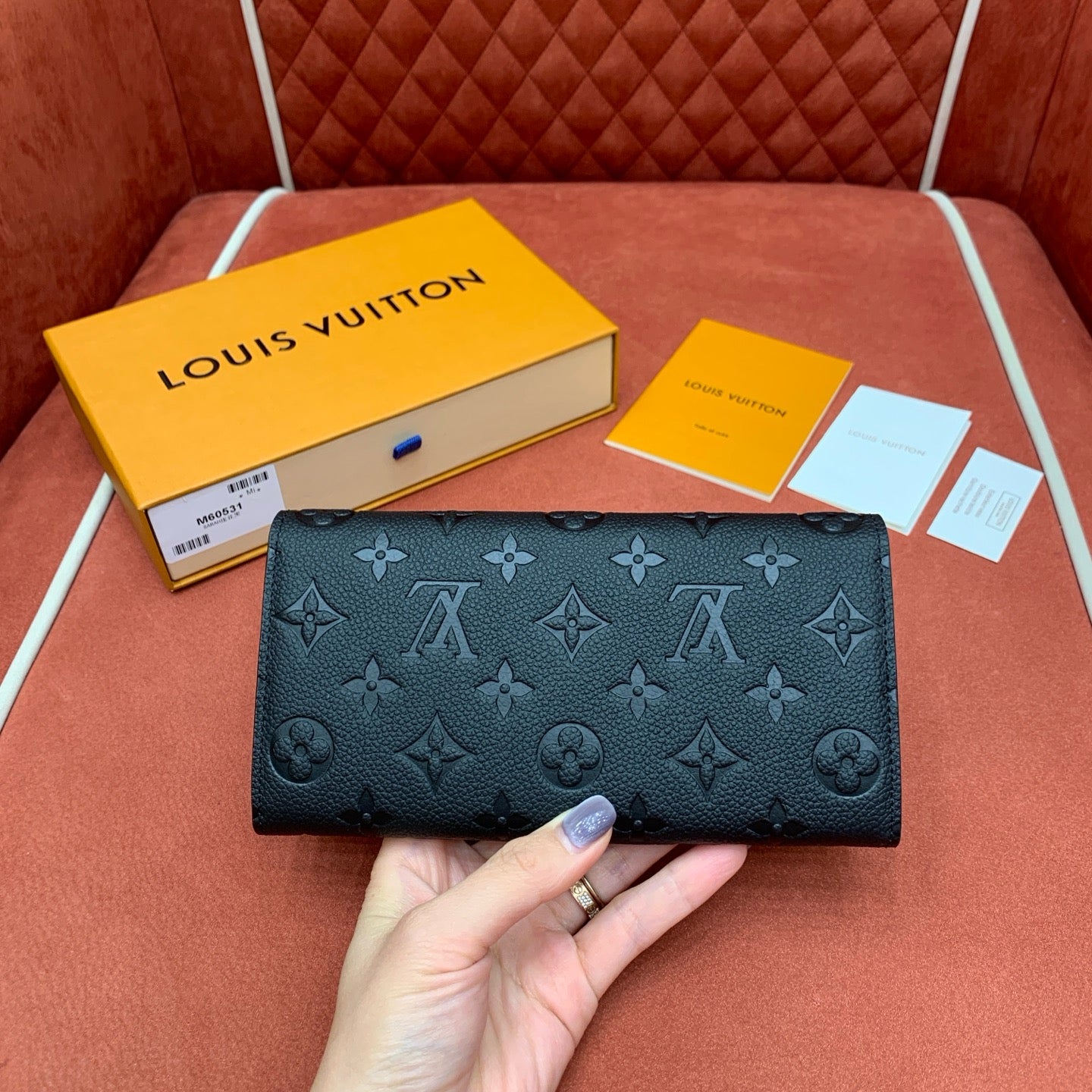 루이비통 사라 월렛 모노그램 앙프렝뜨