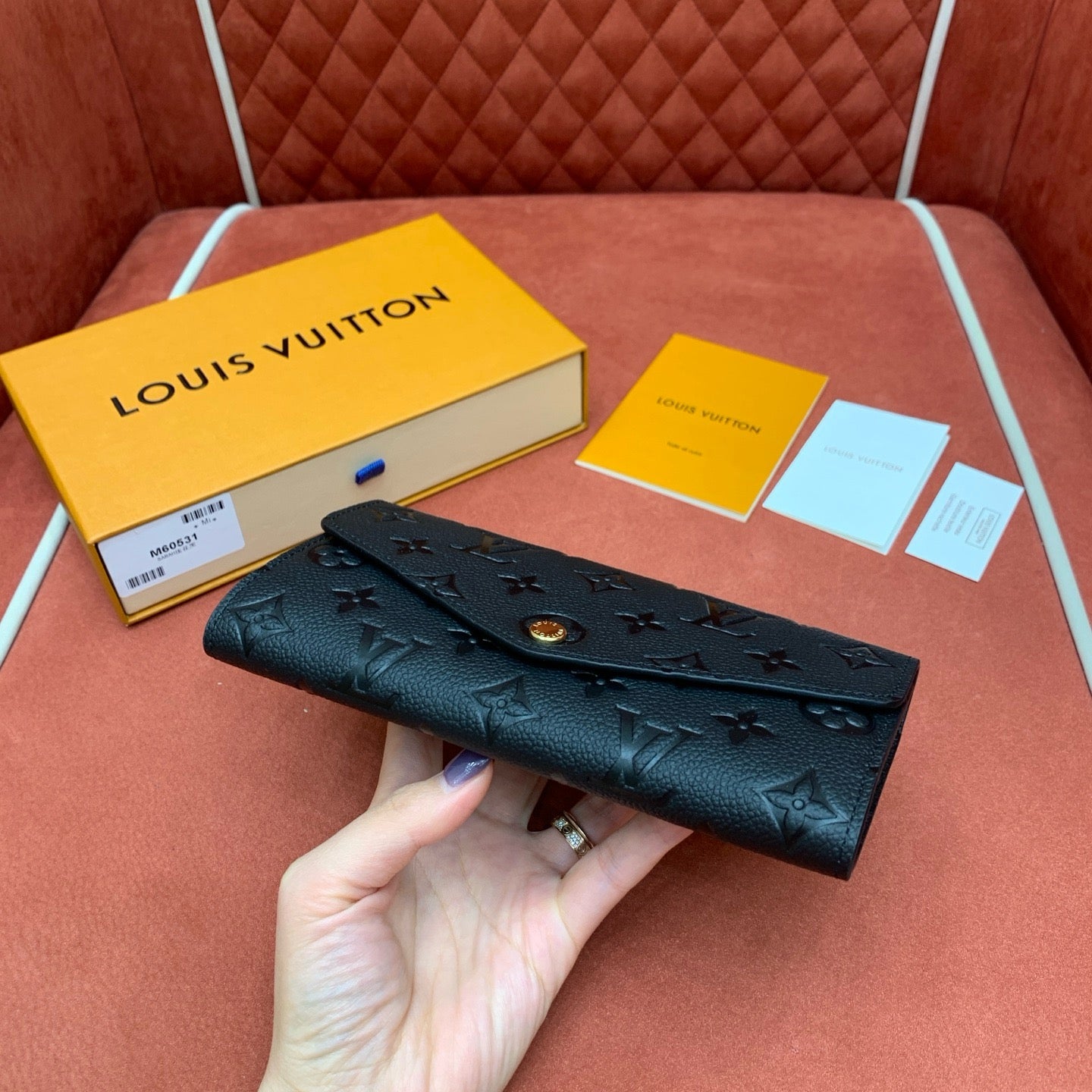 루이비통 사라 월렛 모노그램 앙프렝뜨