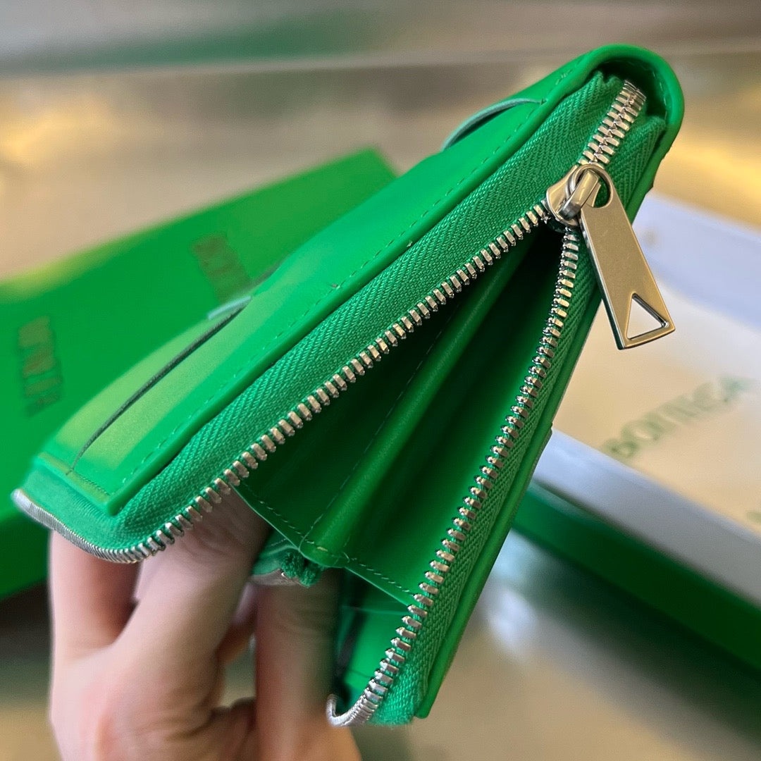 보테가 베네타 지퍼 어라운드 카세트 장지갑