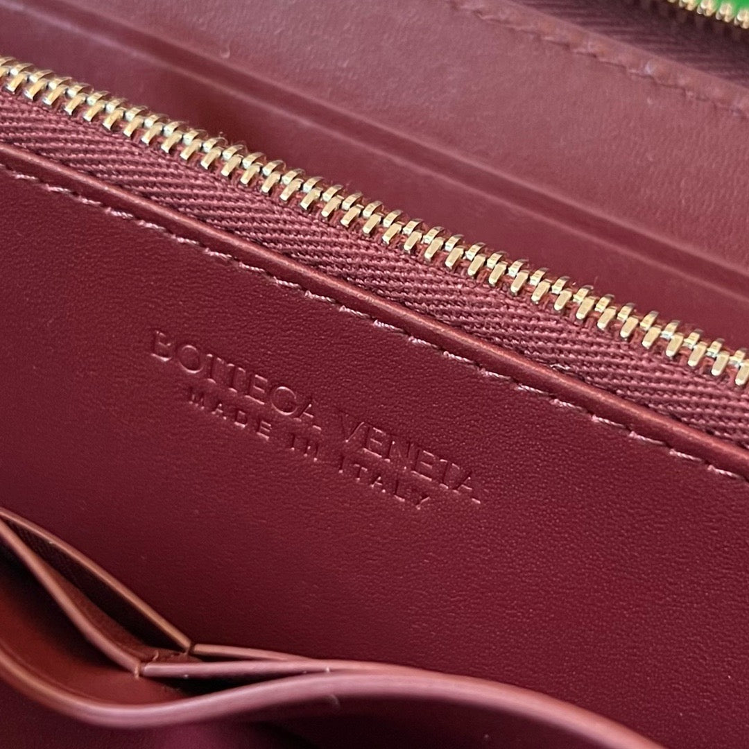 보테가 베네타 지퍼 어라운드 카세트 장지갑