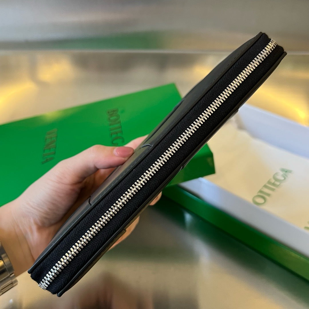 보테가 베네타 지퍼 어라운드 카세트 장지갑