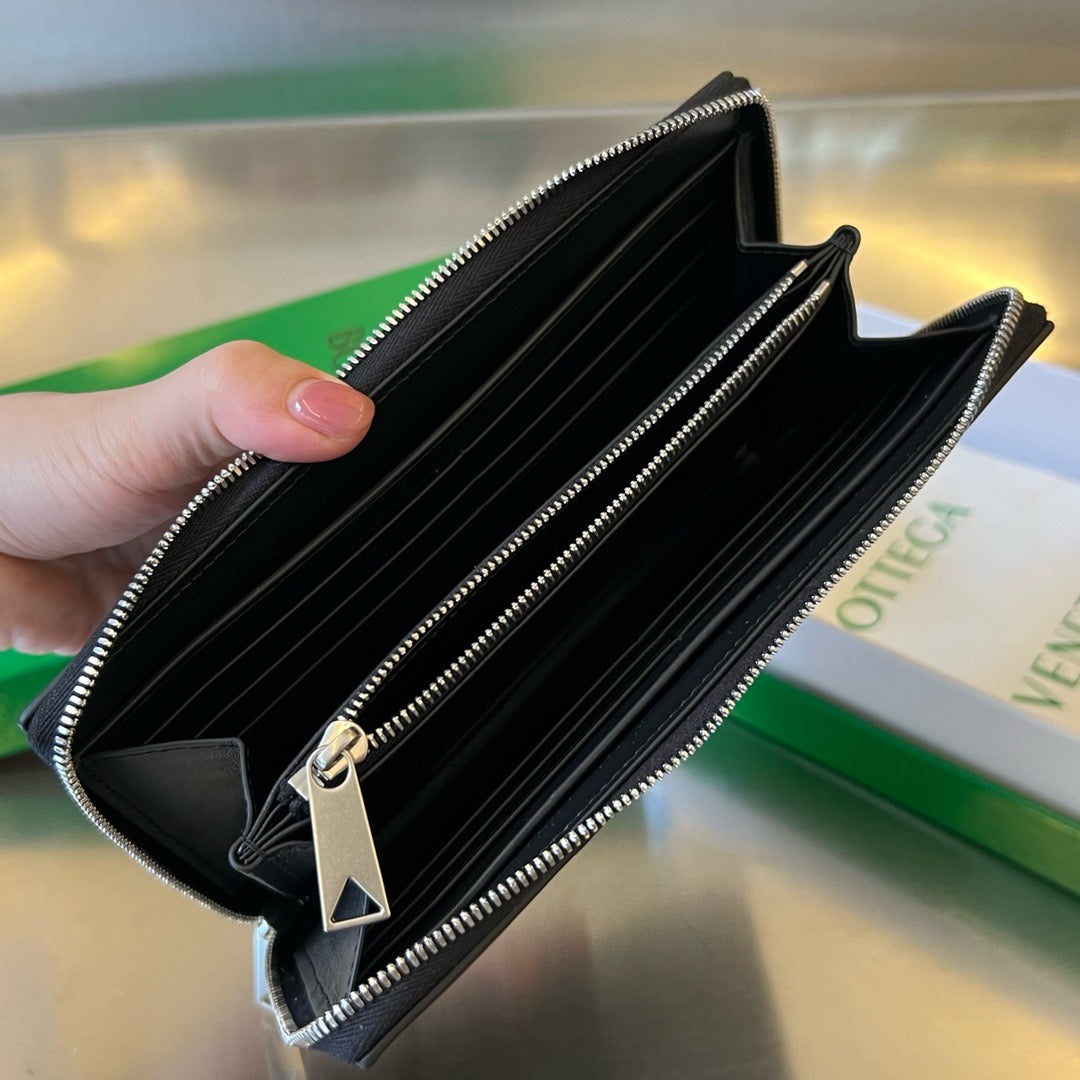 보테가 베네타 지퍼 어라운드 카세트 장지갑