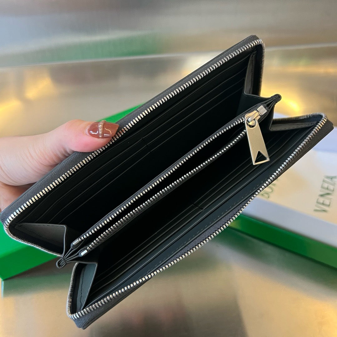 보테가 베네타 지퍼 어라운드 카세트 장지갑