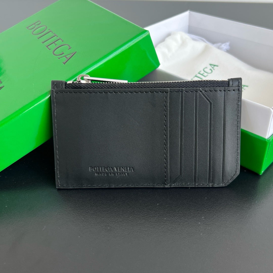 보테가 베네타 인트레치아토 피콜러 지퍼 카드 지갑