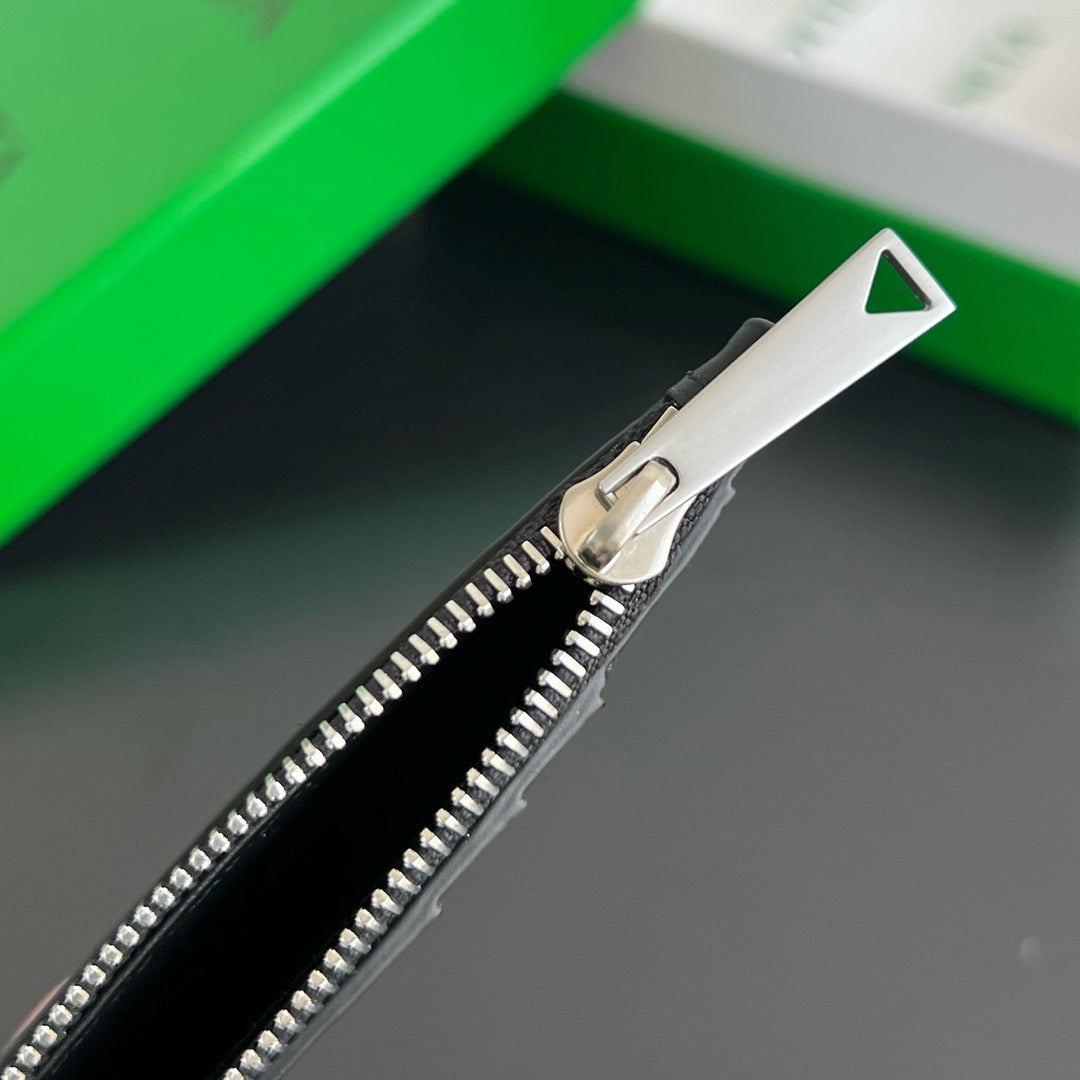 보테가 베네타 인트레치아토 피콜러 지퍼 카드 지갑