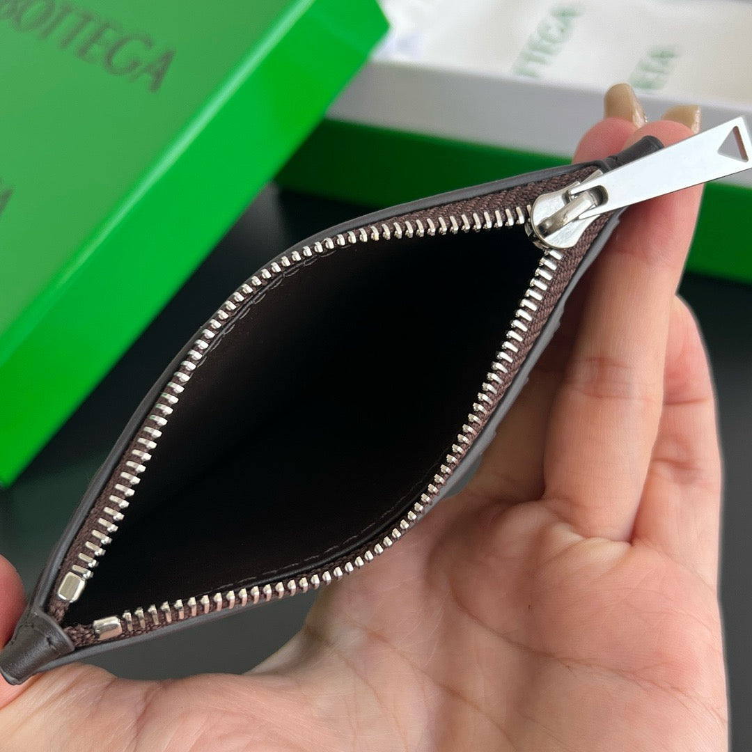 보테가 베네타 인트레치아토 피콜러 지퍼 카드 지갑