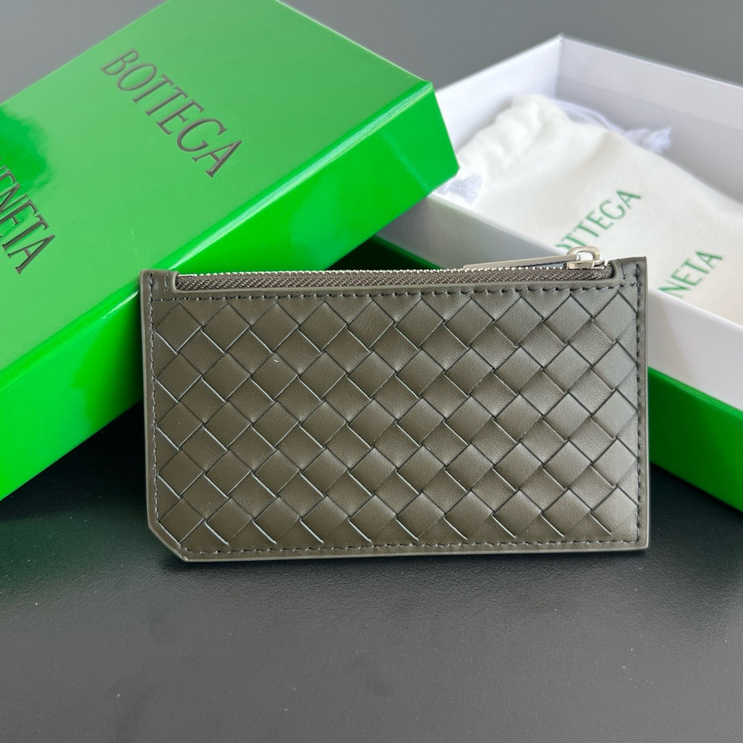 보테가 베네타 인트레치아토 피콜러 지퍼 카드 지갑