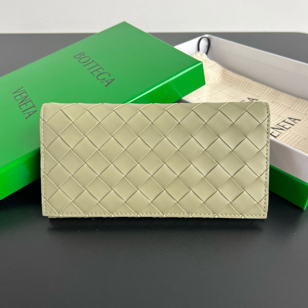 보테가 베네타 인트레치아토 지퍼 카드 장지갑