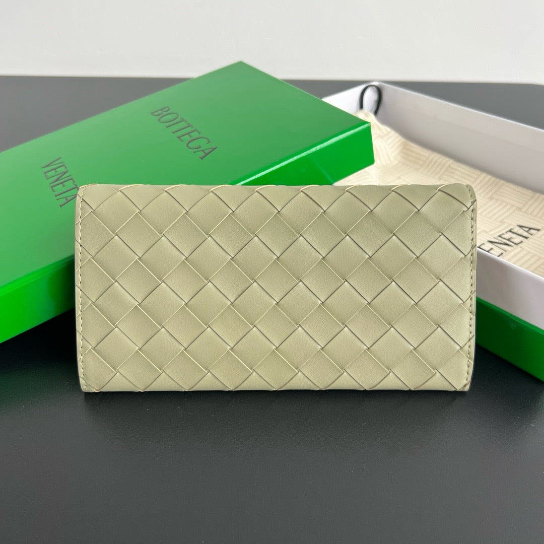보테가 베네타 인트레치아토 지퍼 카드 장지갑