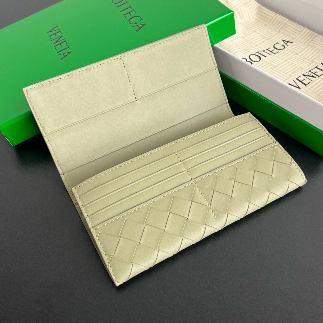 보테가 베네타 인트레치아토 지퍼 카드 장지갑