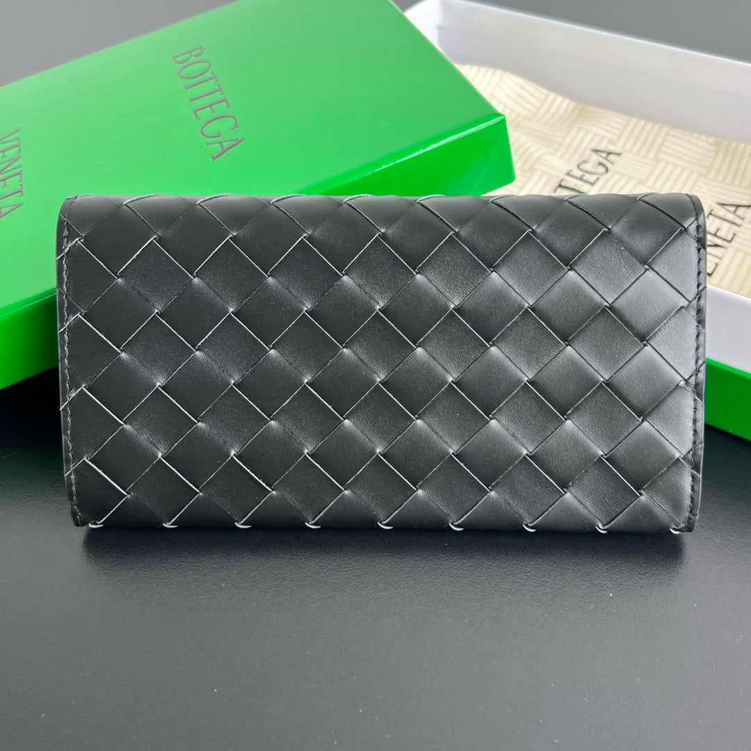 보테가 베네타 인트레치아토 지퍼 카드 장지갑