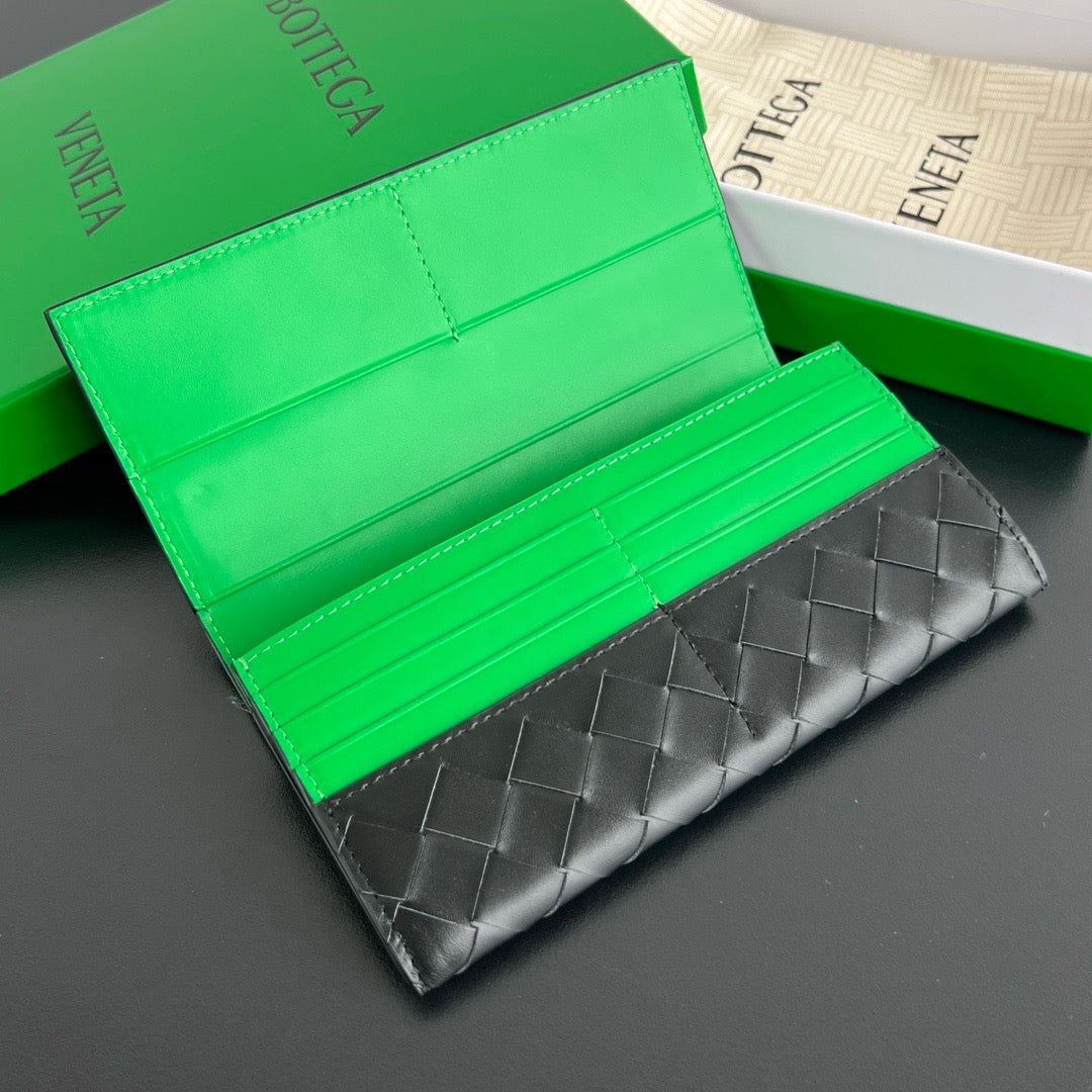 보테가 베네타 인트레치아토 지퍼 카드 장지갑