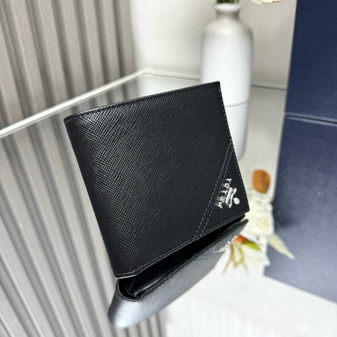 프라다 사피아노 레더 반지갑