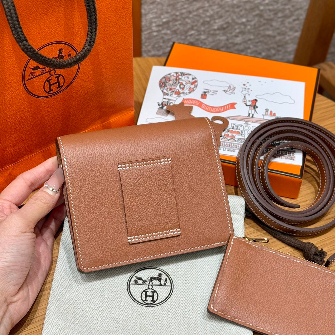 에르메스 롤리스 슬림 지갑 에버컬러