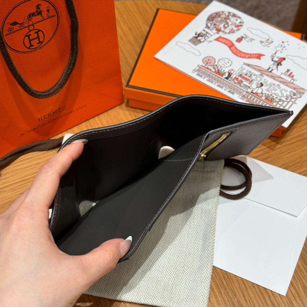 에르메스 베안 콤비 월렛 앱송 금장