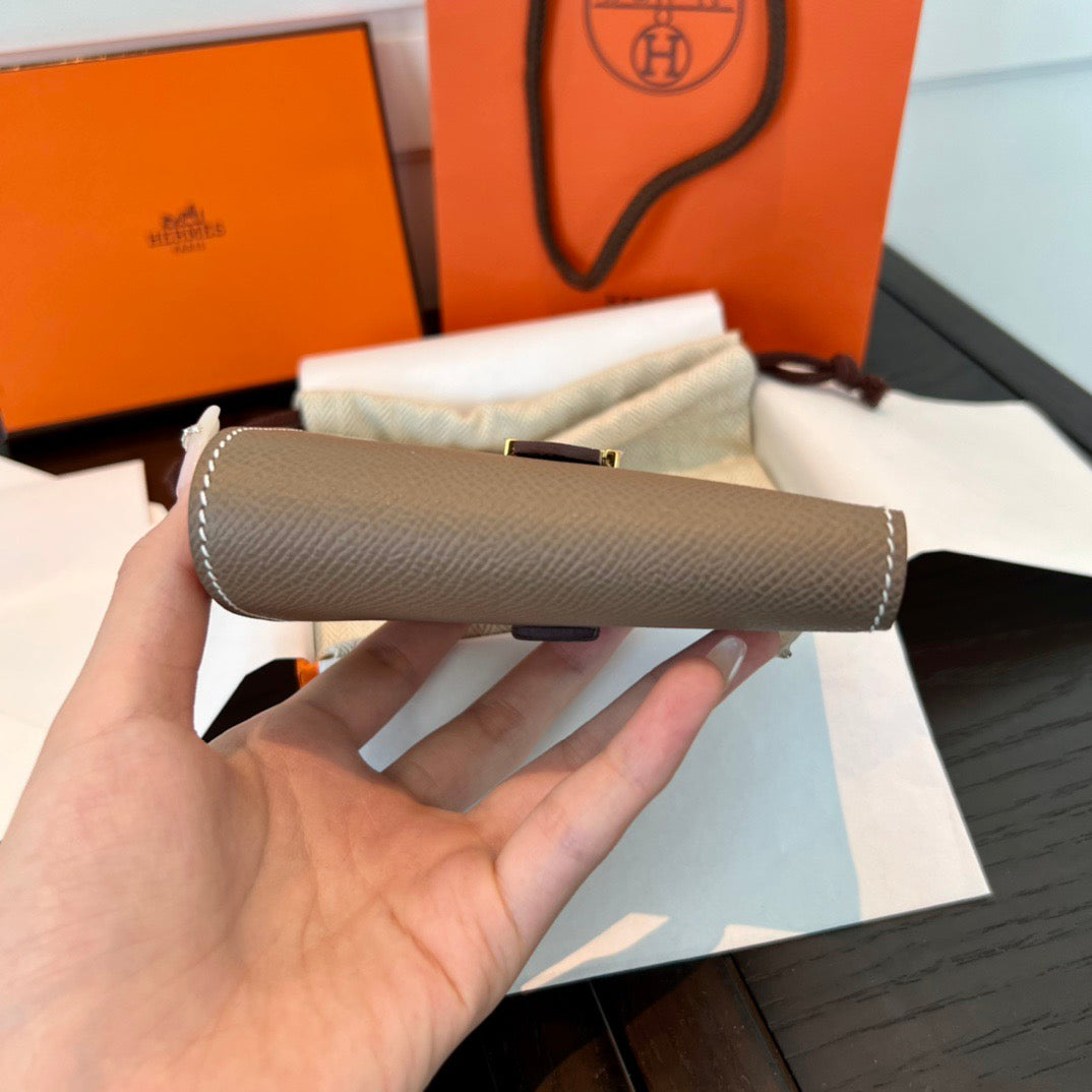 에르메스 베안 콤비 월렛 앱송 금장