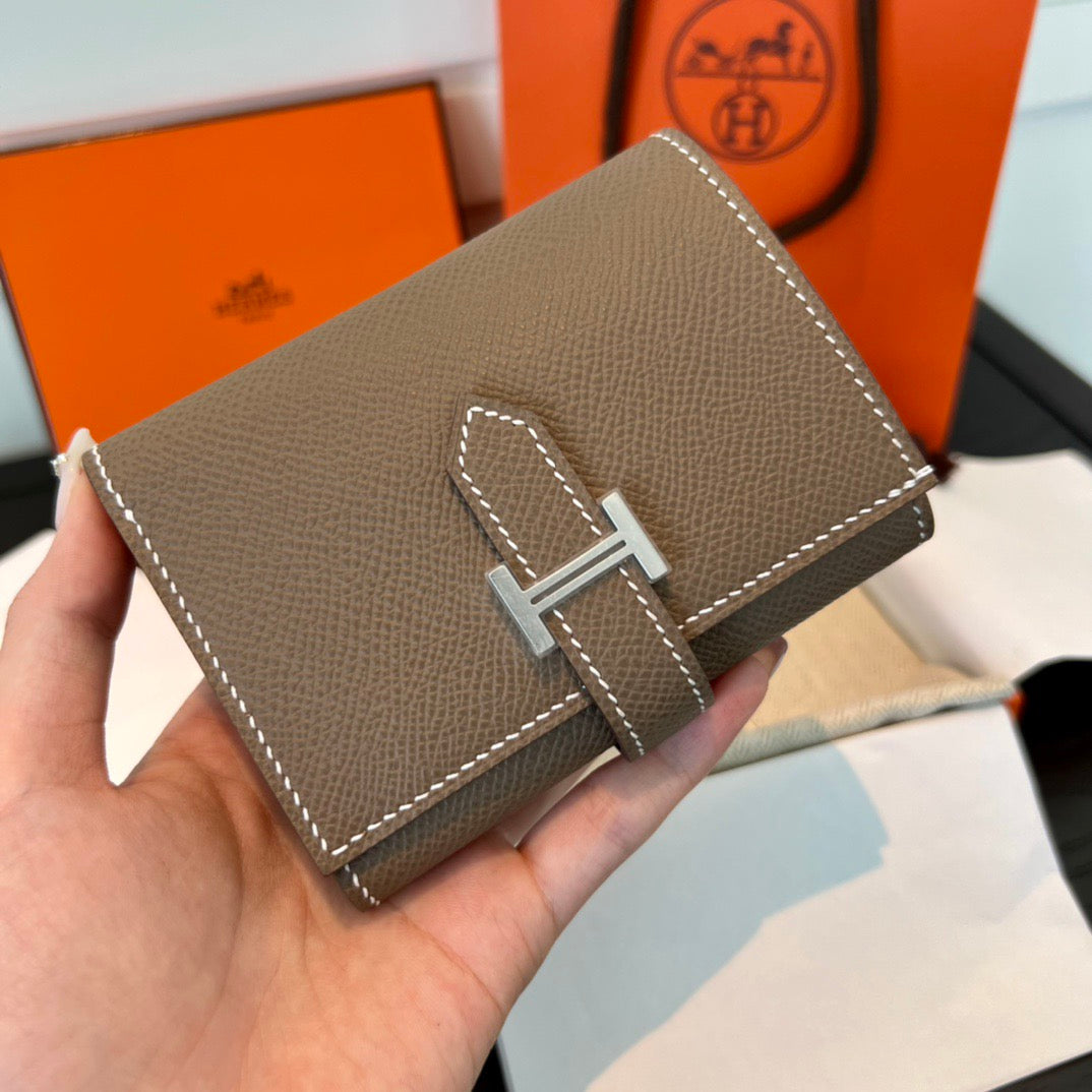 에르메스 베안 콤비 월렛 앱송 은장