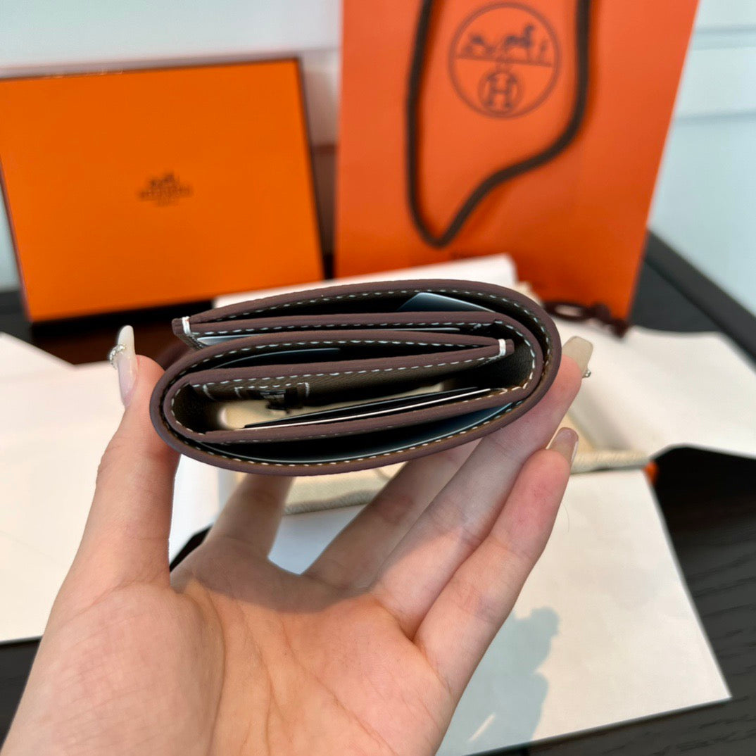 에르메스 베안 콤비 월렛 앱송 은장